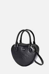 Oryany - Heart Mini Tote Small Crossbody Handbags - Black